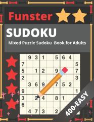Funster Sudoku Mixed Puzzle  Book For Adults 400 Easy