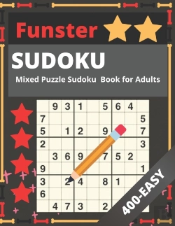 Bertrand.pt - Funster Sudoku Mixed Puzzle  Book For Adults 400 Easy