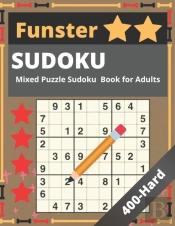 Funster Sudoku Mixed Puzzle  Book For Adults 400 Hard