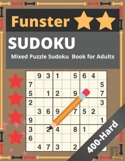 Bertrand.pt - Funster Sudoku Mixed Puzzle  Book For Adults 400 Hard