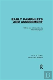 G. D. H. Cole: Early Pamphlets & Assessment (Rle Cole)