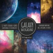 Galaxy Background Scrapbook Paper Pad 8x8 Scrapbooking Kit For Papercrafts, Cardmaking, Diy Crafts, Space Pattern Design, Multicolor