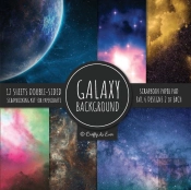 Galaxy Background Scrapbook Paper Pad 8x8 Scrapbooking Kit For Papercrafts, Cardmaking, Diy Crafts, Space Pattern Design, Multicolor