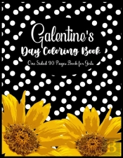 Galentine'S Day Coloring Book One Sided 90 Pages Book For Girls