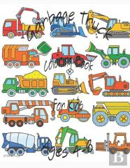Garbage Truck Coloring Book For Kids Ages 4-8