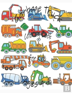 Bertrand.pt - Garbage Truck Coloring Book For Kids Ages 4-8