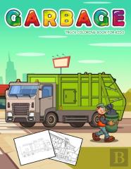 Garbage Truck Coloring Book For Kids