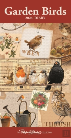 Bertrand.pt - Garden Birds By Pollyanna Slim Diary 2024