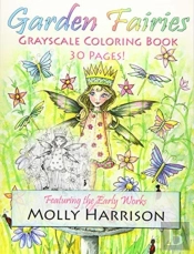 Garden Fairies Grayscale Coloring Book