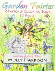 Garden Fairies Grayscale Coloring Book