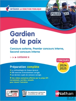 Bertrand.pt - Gardien De La Paix 2024-2025 - Concours Externe, Premier Concours Interne, Second Concours Interne C