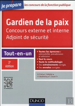 Bertrand.pt - Gardien De La Paix ; Adjoint De Sécurité  Concours Externe Et Interne (2e Édition)