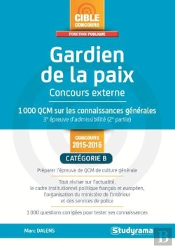 Bertrand.pt - Gardien De La Paix (Concours Externe)-1000 Qcm Sur Les Connaissances Generales