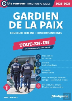 Bertrand.pt - Gardien De La Paix - Tout-En-Un (Catégorie B - Concours 2026-2027) : Concours Externe - Concours Internes
