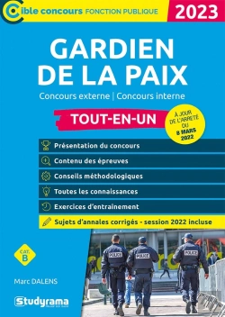 Bertrand.pt - Gardien De La Paix  Tout-En-Un : Catégorie B ; Concours (Édition 2023)