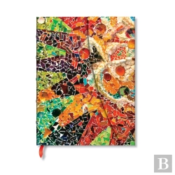 Bertrand.pt - Gaudiâ€™S Sun (Gaudiâ€™S Mosaics) Mini Lined Hardback Journal (Wrap Closure)