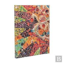 Bertrand.pt - Gaudiâ€™S Sun (Gaudiâ€™S Mosaics) Ultra Lined Hardback Journal (Wrap Closure)