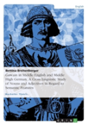 Gawain In Middle English And Middle High German. A Cross Linguistic Study Of Nouns And Adjectives In Regard To Semantic Features