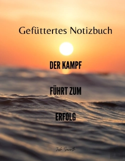 Bertrand.pt - Gefuttertes Notizbuch - Der Kampf Fuhrt Zum Erfolg
