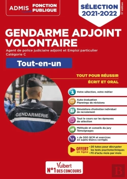 Bertrand.pt - Gendarme Adjoint Volontaire - Gav Apja Et Gav Ep - Categorie C - Tout-En-Un - 20 Tutos Offerts - Epr (Édition 2021/2022)
