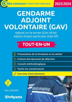 Bertrand.pt - Gendarme Adjoint Volontaire (Gav) Tout-En-Un : Recrutement Emploi-Jeunes Sous Contrat (Édition 2023/2024)