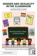 Gender And Sexuality In The Classroom