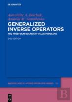 Generalized Inverse Operators