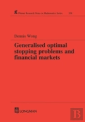 Generalized Optimal Stopping Problems And Financial Markets