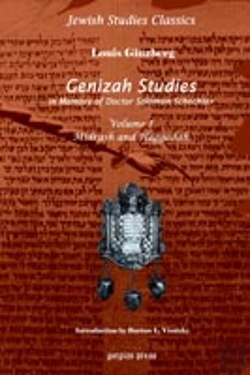 Bertrand.pt - Genizah Studies In Memory Of Doctor Solomon Schechter: Midrash And Haggadah (Volume 1)