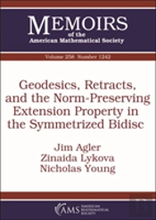 Geodesics, Retracts, And The Norm-Preserving Extension Property In The Symmetrized Bidisc