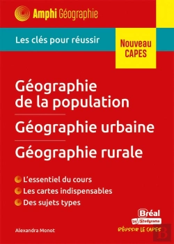 Bertrand.pt - Géographie De La Population, Géographie Urbaine, Géographie Rurale : Les Clés Pour Réussir