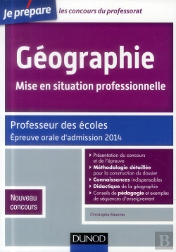 Bertrand.pt - Géographie ; Mise En Situation Professionnelle ; Professeur Des Écoles ; Épreuve Orale D'Admission 2014 ; Nouveau Concours