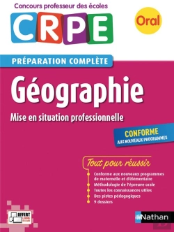 Bertrand.pt - Geographie - Oral 2017 (Preparation Complete) - Concours Professeur Des Ecoles