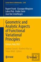 Geometric And Analytic Aspects Of Functional Variational Principles