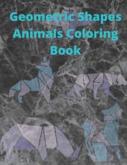 Geometric Shapes Animals Coloring Book