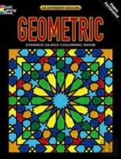 Geometric Stained Glass Coloring Book
