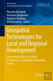 Geospatial Technologies For Local And Regional Development