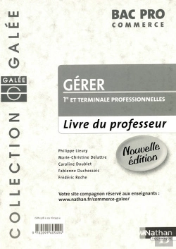 Bertrand.pt - Gerer Bac Pro Commerce Galee Livre Du Professeur 2008