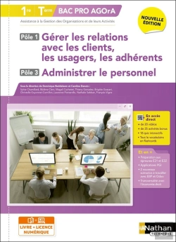 Bertrand.pt - Gérer Les Relations Avec Les Clients,... Et Administrer Le Personnel - Pôles 1 Et 3 - 1re/Term Bac Pro Agora - Éd. 2025 - Livre + Licence