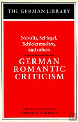 Bertrand.pt - German Romantic Criticism