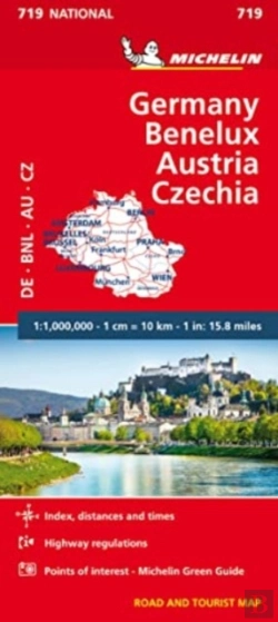 Bertrand.pt - Germany, Benelux, Austria, Czech Republic - Michelin National Map 719