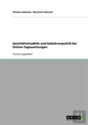 Geschaftsmodelle Und Gebuhrenpolitik Bei Online-Tageszeitungen