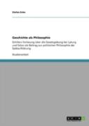 Geschichte Als Philosophie