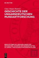 Geschichte Der Ungarndeutschen Mundartforschung