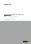 Geschichtlicher Abriss Zum Praã‚Â¤Gen Von Metallmanzen