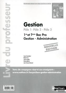 Bertrand.pt - Gestion 1re/Tle Bac Pro Pôles 1 À 3 Situations Professionnelles Livre Du Professeur