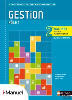 Bertrand.pt - Gestion 2e Bac Pro Gestion-Administration Ptle 1l Icence Numerique Eleve - I-Manuel+Ouvrage Papier