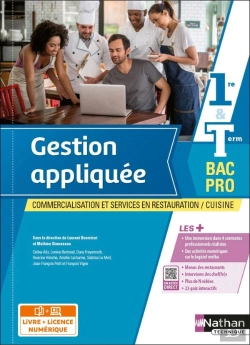 Bertrand.pt - Gestion Appliquée : 1re/Terminale : Bac Pro Cuisine : Csr : Livre + Licence Élève (Édition 2022)