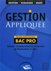 Gestion Appliquée ; Bac Pro ; 2nd Professionnelle