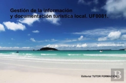 Bertrand.pt - Gestion De La Informacion Y Documentacion Turistica Local. U